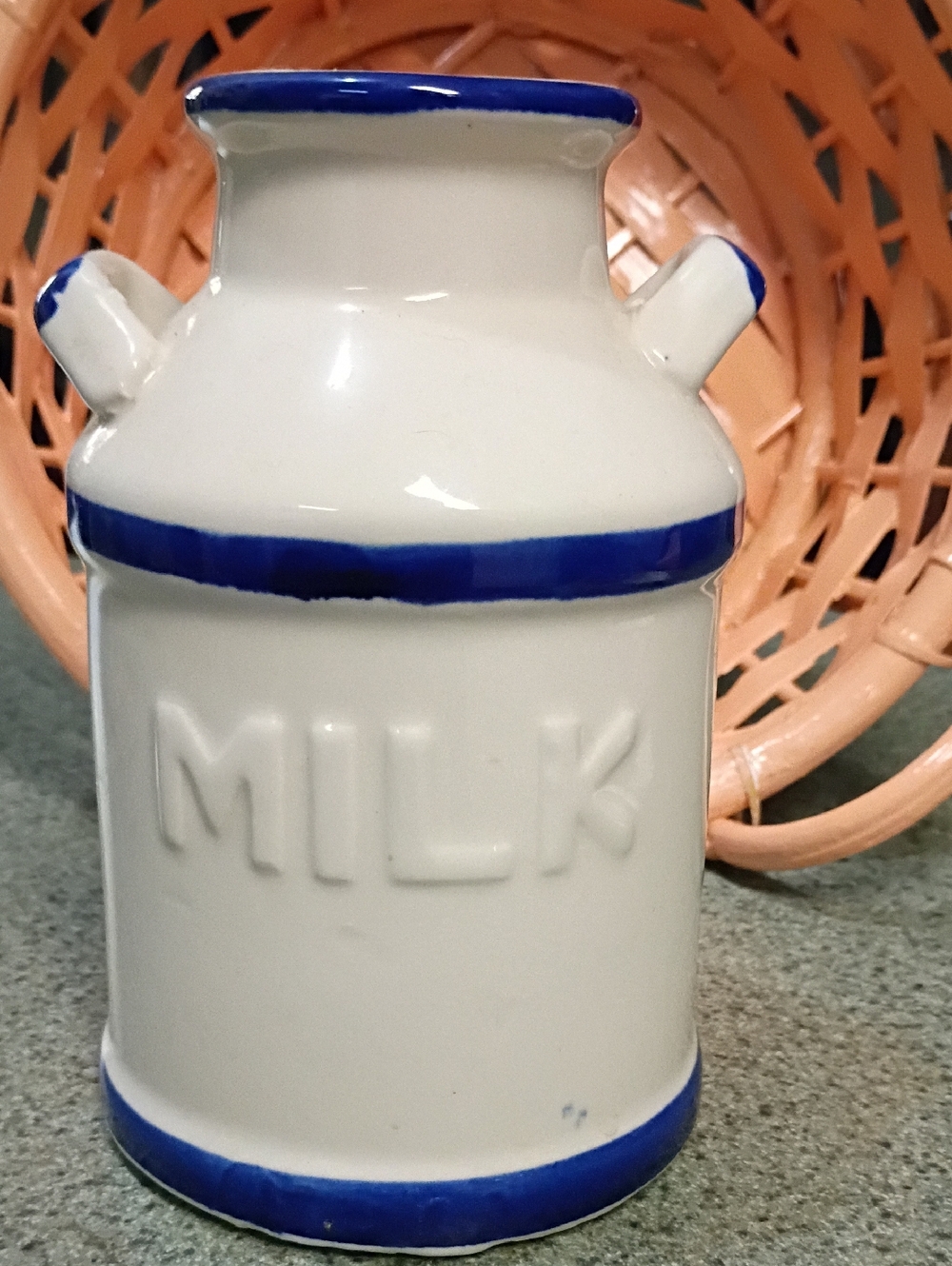 Vintage Cottage Core Milk Jug Decor Container